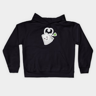 Cute tea bag drawing Kids Hoodie